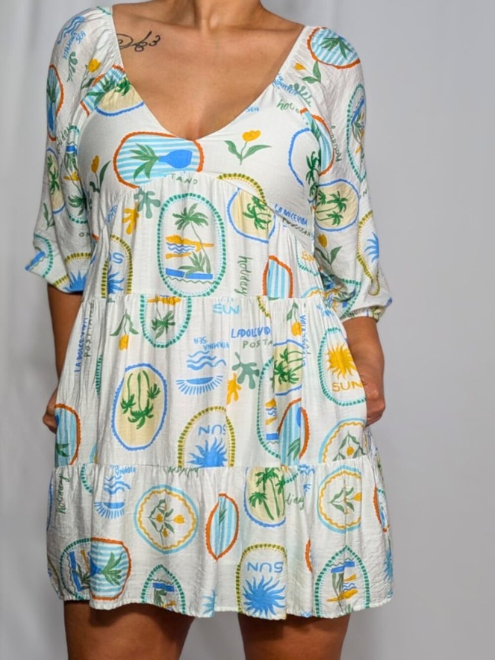 Marina Puff Mini Dress